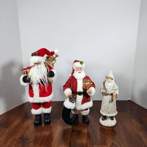 Christmas Santa Claus Figurines Set of 3